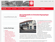 Tablet Screenshot of caritasfriedland.de